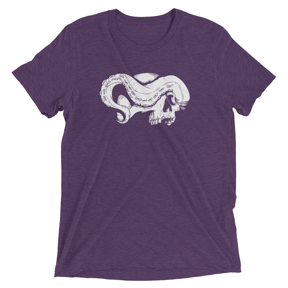 Purple skull and tentacle short sleeve shirt