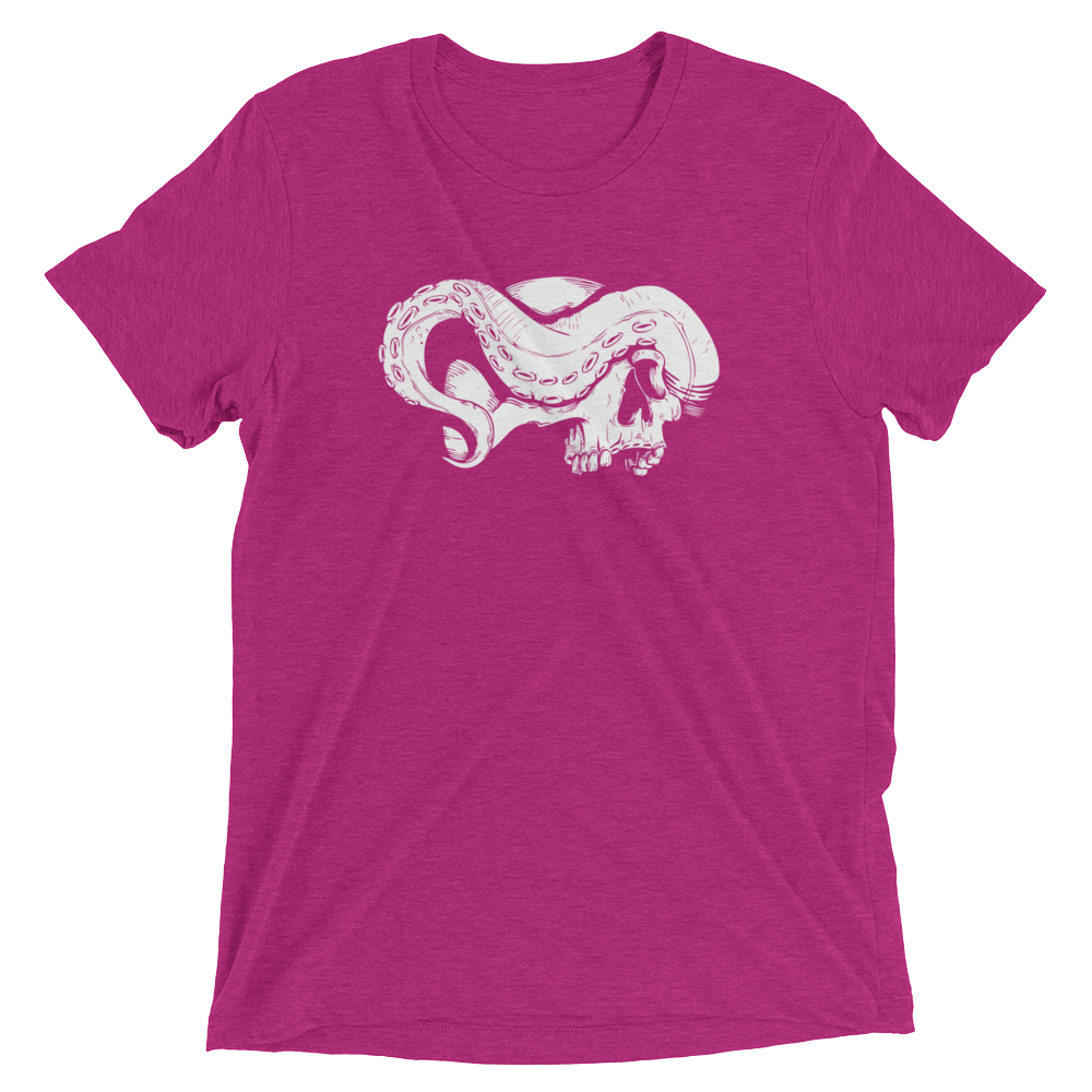 Pink skull and tentacle short sleeve shirt
